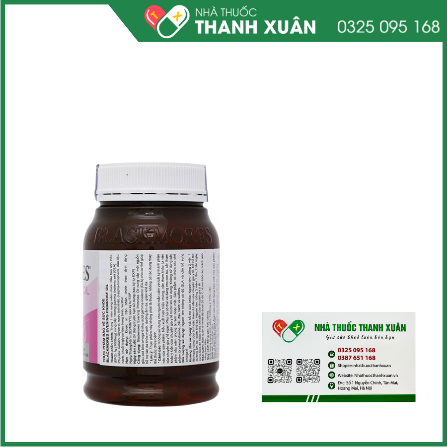 Blackmores Evening Primrose Oil - Hỗ trợ làn da khỏe mạnh, dưỡng ẩm da